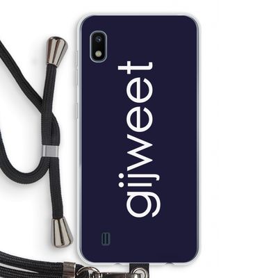 Gijweet: Samsung Galaxy A10 Transparant Hoesje met koord