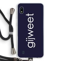 Gijweet: Samsung Galaxy A10 Transparant Hoesje met koord