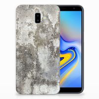 Samsung Galaxy J6 Plus (2018) TPU Siliconen Hoesje Beton Print - thumbnail