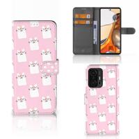 Xiaomi 11T | 11T Pro | Telefoonhoesje | Met pasjeshouder | Sleeping Cats