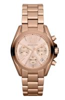 Michael Kors Dames Bradshaw mini Rosegoudkleurig chronograaf horloge MK5799