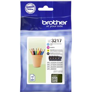 Brother Inktcartridge LC-3217 VALDR Origineel Combipack Zwart, Cyaan, Magenta, Geel LC3217VALDR