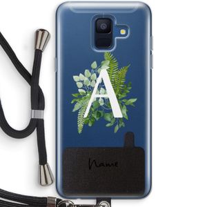 Green Brush: Samsung Galaxy A6 (2018) Transparant Hoesje met koord