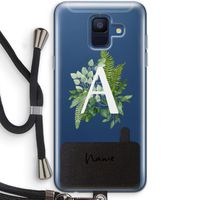 Green Brush: Samsung Galaxy A6 (2018) Transparant Hoesje met koord