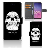 Telefoonhoesje met Naam Samsung Galaxy S10 Skull Eyes