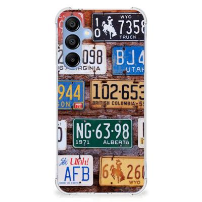 Samsung Galaxy A16 Anti-shock Hoesje met foto Kentekenplaten