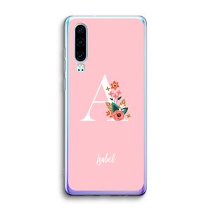 Pink Bouquet: Huawei P30 Transparant Hoesje