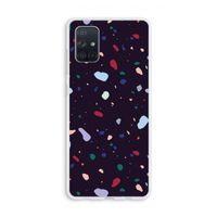 Dark Rounded Terrazzo: Galaxy A71 Transparant Hoesje Dark Rounded Terrazzo: Galaxy A71 Transparant Hoesje