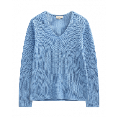 FreeQuent - Blauw | Dames | Top | Blauw | L | regular | Kamst mode