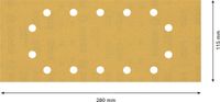 Bosch Accessoires Expert C470 schuurpapier voor vlakschuurmachines 115 x 280 mm, K320 10-delig - 2608900869 - thumbnail