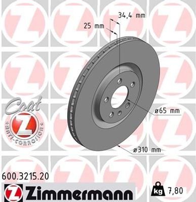 Remschijf Coat Z 600321520