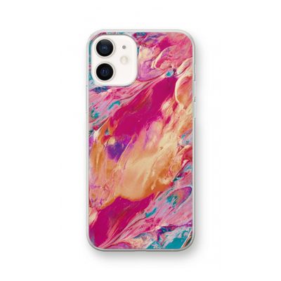 Pastel Echoes: iPhone 12 Transparant Hoesje