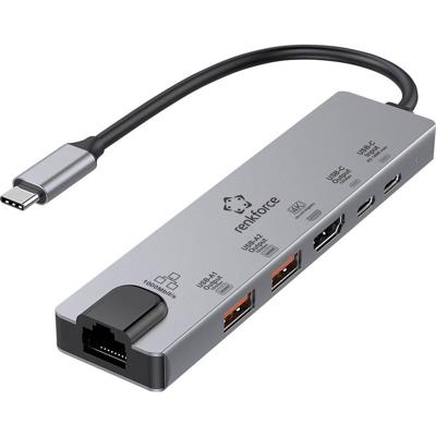 Renkforce USB-C dockingstation RF-USBH-550 Geschikt voor merk (dockingstation): Acer, Apple, Asus, Dell, HP, Huawei, Lenovo, Microsoft, Samsung Incl.