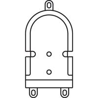 Siedle 200029839-00 Montageaccessoire voor Accessoires voor deurintercom Zwart