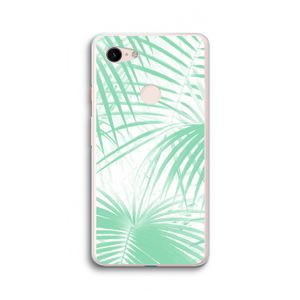 Palmbladeren: Google Pixel 3 XL Transparant Hoesje