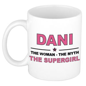 Dani The woman, The myth the supergirl cadeau koffie mok / thee beker 300 ml