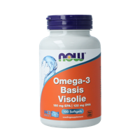 Omega-3 Basis visolie 180mg EPA 120mg DHA 100 Softgels