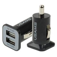 Hoge prestaties 2.1a + 1A Dual USB poort auto-oplader voor iPad Air 2 & Air & 4 iPhone 6 & 6 Plus & 5 C & 5S & 4 & 4S iPod touch Galaxy Tablet / No