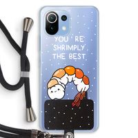 You're Shrimply The Best: Xiaomi Mi 11 Lite Transparant Hoesje met koord