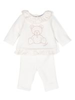 Patachou ensemble haut-pantalon à motif Teddy Bear - Blanc