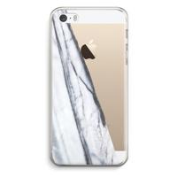Gestreepte marmer: iPhone 5 / 5S / SE Transparant Hoesje
