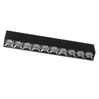 Lyora Zwarte opbouwspotMidi Led 10x1 leds - 4000K - 10060