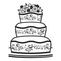 Vaessen Creative • embossing folder fancy cake
