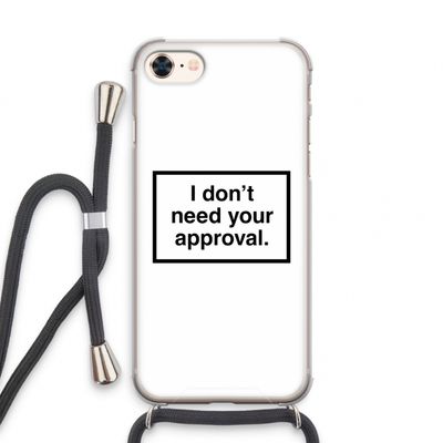 Don't need approval: iPhone 7 Transparant Hoesje met koord
