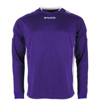 Stanno 411003K Drive Match Shirt LS Kids - Purple-White - 116 - thumbnail