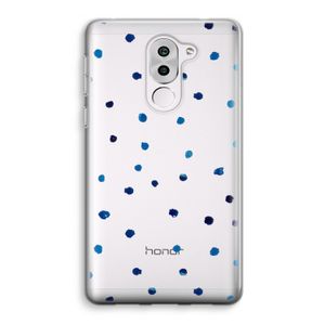 Blauwe stippen: Honor 6X Transparant Hoesje