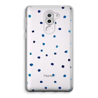 Blauwe stippen: Honor 6X Transparant Hoesje