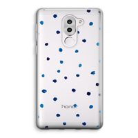 Blauwe stippen: Honor 6X Transparant Hoesje