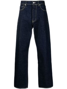 Kenzo pantalon en jean à coupe ample - Bleu