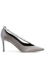 Giuseppe Zanotti escarpins Filipa à ornements en cristal - Gris