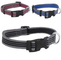 Honden klikhalsband reflecterend Nylon L