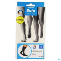 Bota Relax 280 Katoen Korte Kous Zwart N4