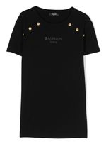 Balmain Kids t-shirt en coton à logo imprimé - Noir - thumbnail