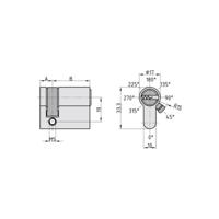 Basi VB5021-0000-0020 Profielhalfcilinder 10 / 30mm