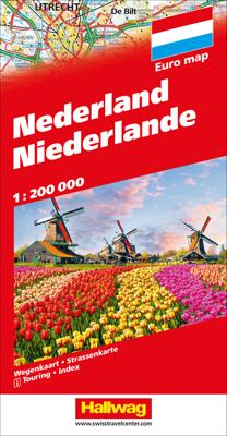 Wegenkaart - landkaart Nederland - Niederlande | Hallwag Wegenkaart - landkaart Nederland - Niederlande | Hallwag