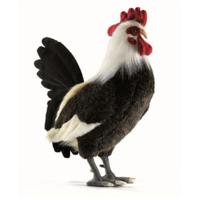 Hansa Haan knuffel - 45 cm - pluche - wit en zwart - zacht materiaal