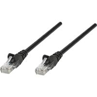 Intellinet 320771 RJ45 Netwerkkabel, patchkabel CAT 5e U/UTP 5.00 m Zwart 1 stuk(s)