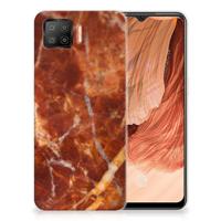 OPPO A73 4G | TPU | Siliconen hoesje | Marmer Bruin