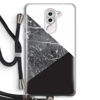 Combinatie marmer: Honor 6X Transparant Hoesje met koord