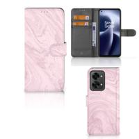 OnePlus Nord 2T | Bookcase | Marble Pink - Origineel Cadeau Vriendin