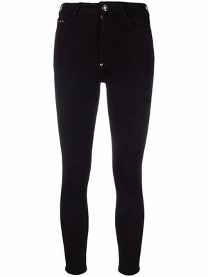 Philipp Plein jean skinny à logo appliqué - Noir