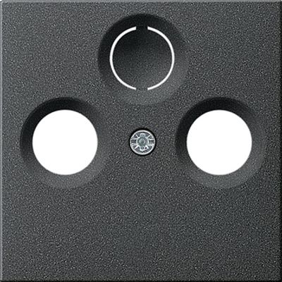 Gira eind cai wandcontactdoos EDC1000 met inzetplaat antraciet