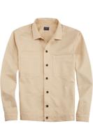 OLYMP Casual Regular Fit Overshirt beige, Effen
