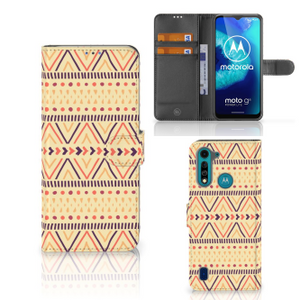 Motorola G8 Power Lite Telefoon Hoesje Aztec Yellow