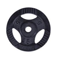 Halterschijf 5 kg Gripper Zwart