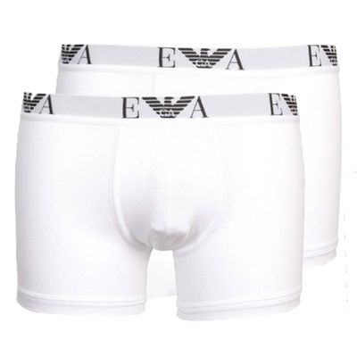 Armani Boxershorts Monogram 2-pack wit